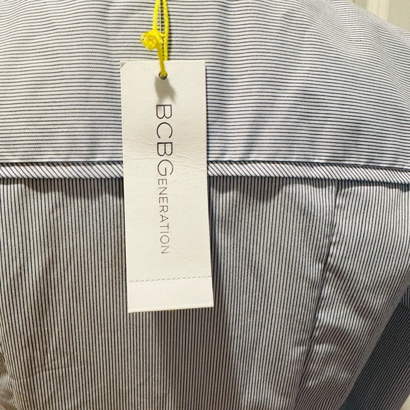 BCBG Generation Stripe button up flare dress - Picture 6 of 9